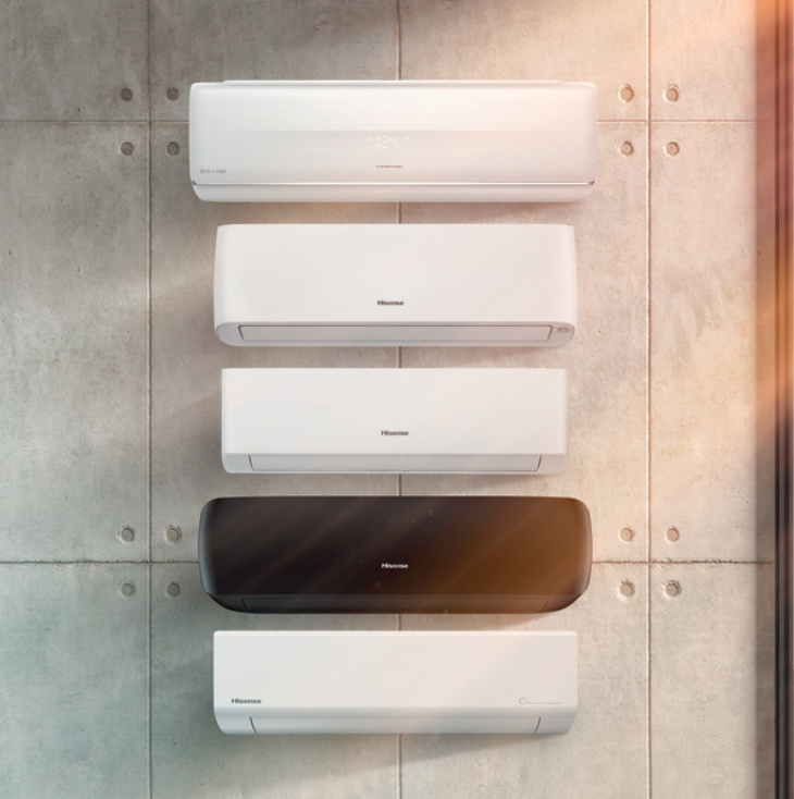 Klimatizace Hisense – moderní design, energetická úspora, tichý provoz od 18 dB, snadné Wi-Fi ovládání a pokročilá filtrace pro čistý vzduch.