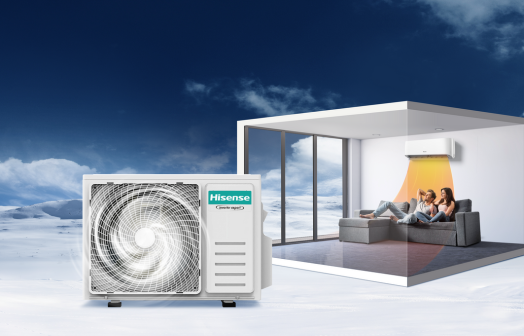 Klimatizace Hisense Comfort s temperováním na 8 °C pro ochranu domova před mrazem během dlouhé nepřítomnosti.